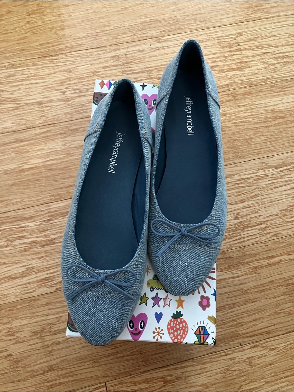 Light denim Jeffrey Campbell ballet flats